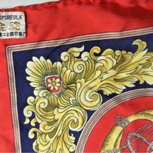 Nice hand rolled women 100% pure Silk Écharpe/scarf gorgeous print & colours - Picture 2 of 4